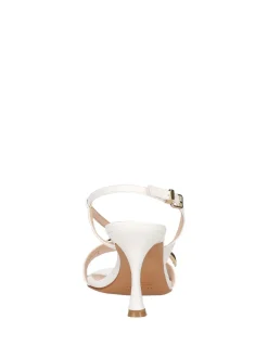 SANDALO DONNA - ALBANO BIANCO-PLATINO - 5552