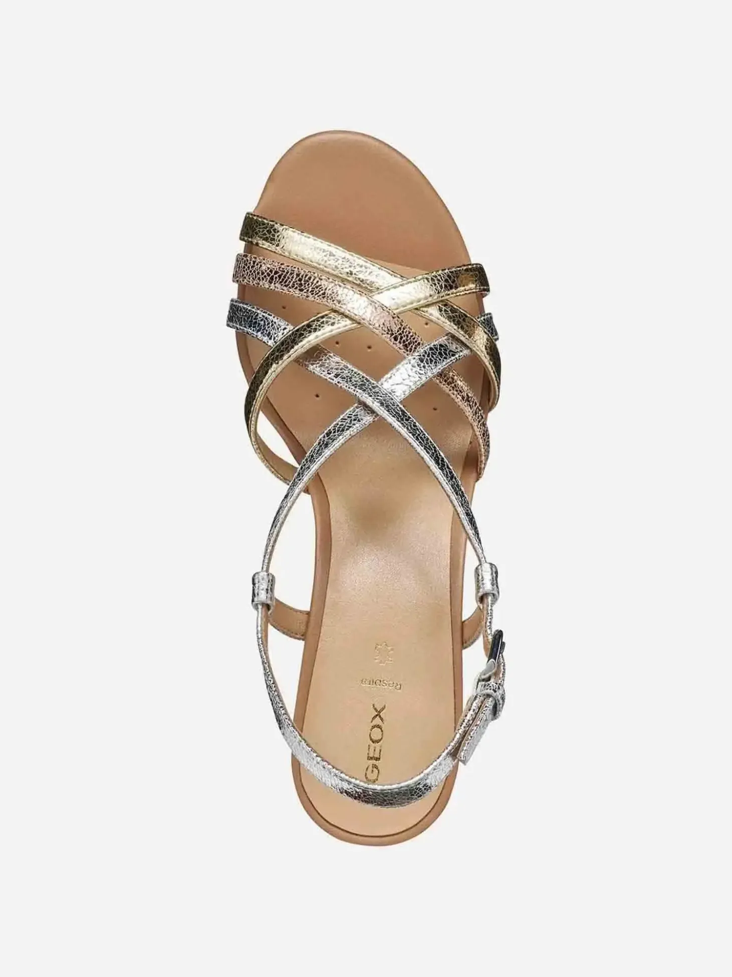 SANDALO DONNA - GEOX ARGENTO - D55YZB 0KYBN