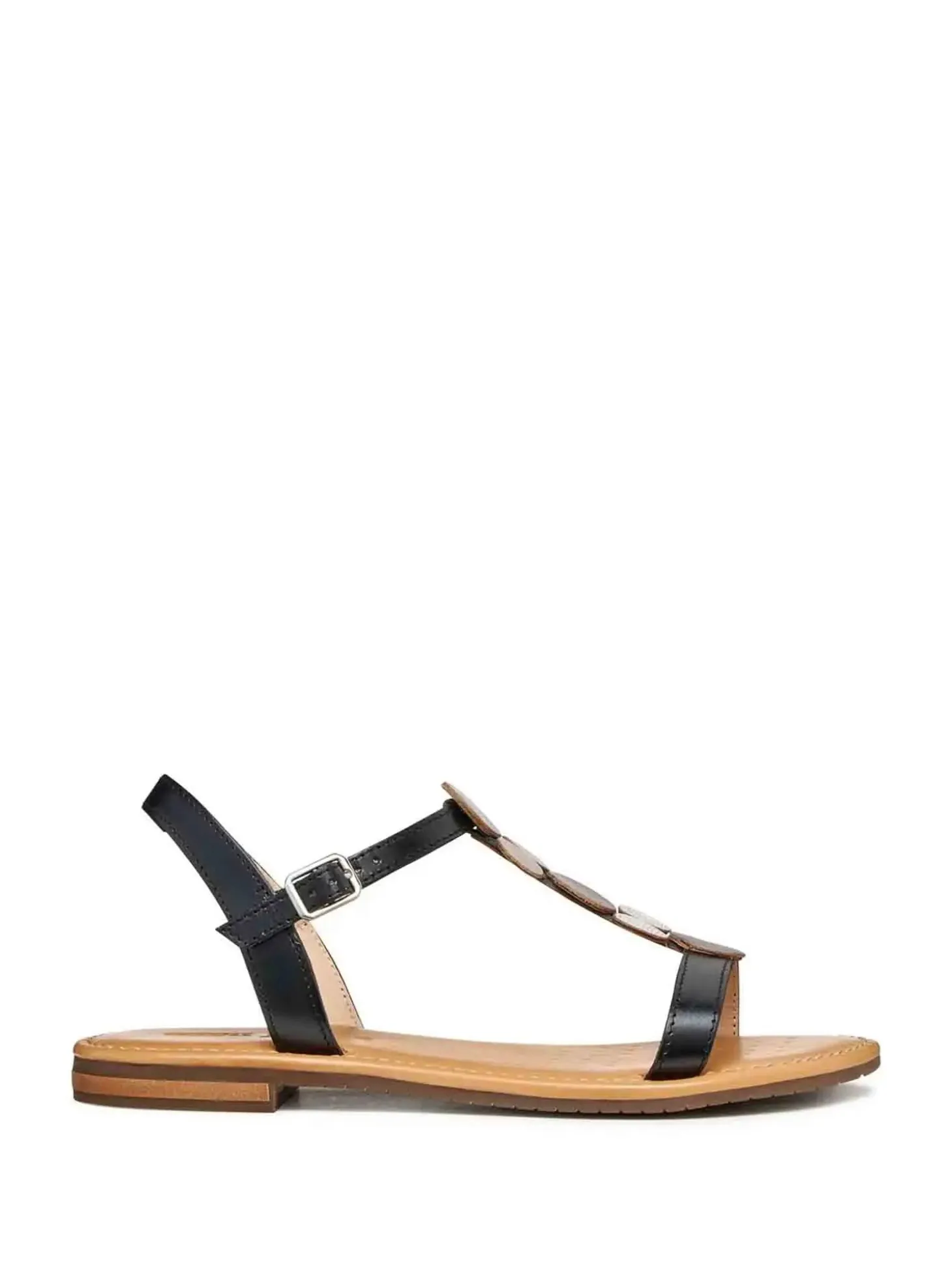 SANDALO DONNA - GEOX NERO - D65LXE 0N61J