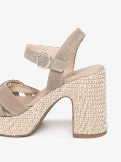SANDALO DONNA - NERO GIARDINI BEIGE - E616070D