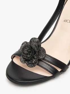 SANDALO DONNA - NERO GIARDINI NERO - E615642DE