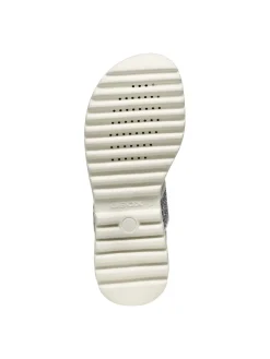 SANDALO RAGAZZA - GEOX BIANCO-ARGENTO - J556EA 0BCEW