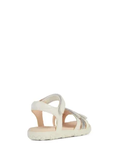 SANDALO RAGAZZA - GEOX BIANCO-ARGENTO - J458ZD 000NF