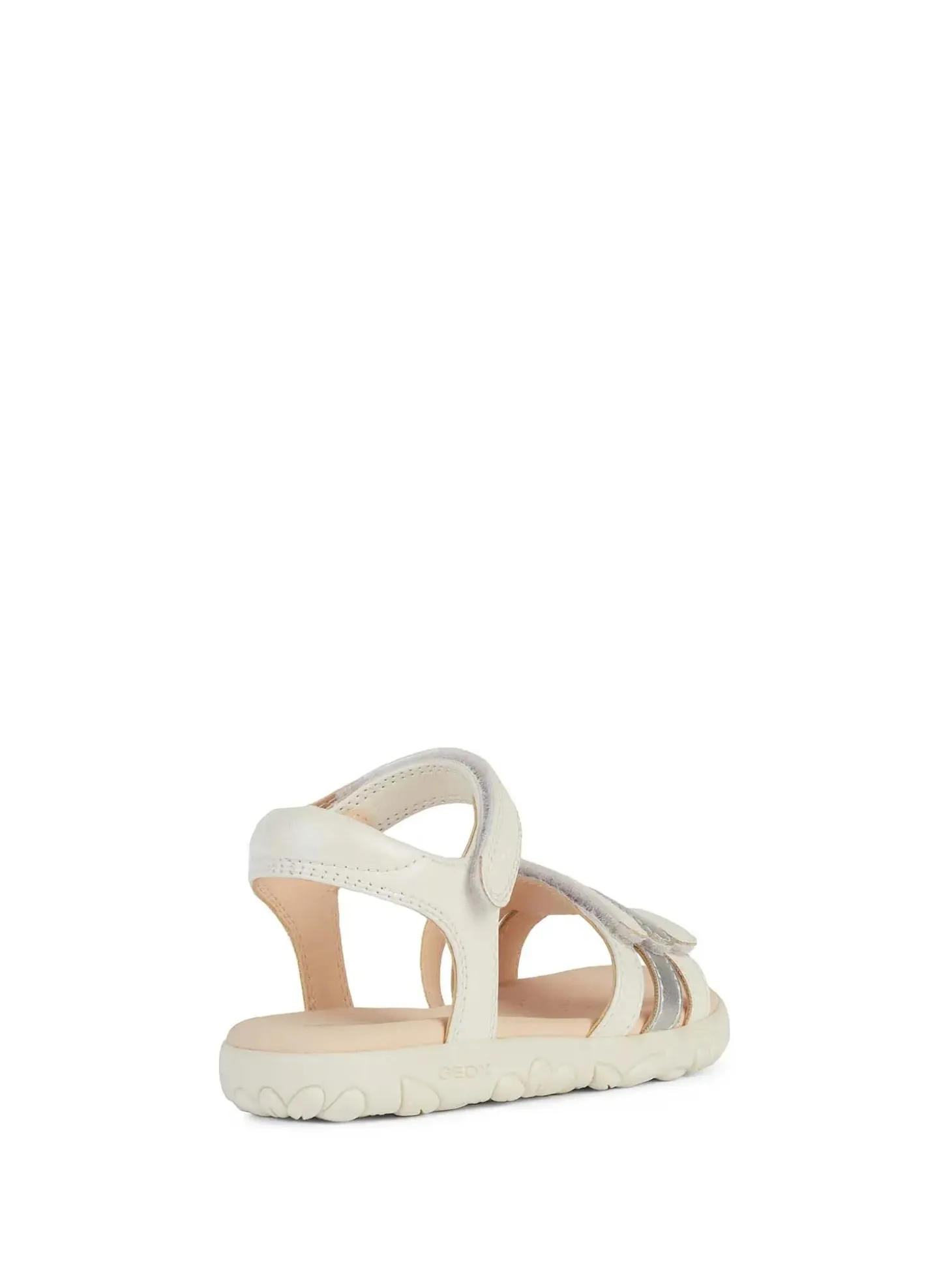 SANDALO RAGAZZA - GEOX BIANCO-ARGENTO - J458ZD 000NF