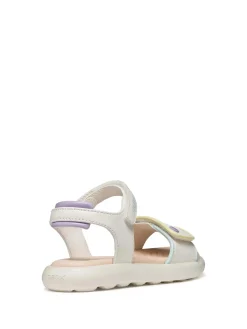 SANDALO RAGAZZA - GEOX BIANCO-MULTI - J65MSC 05402