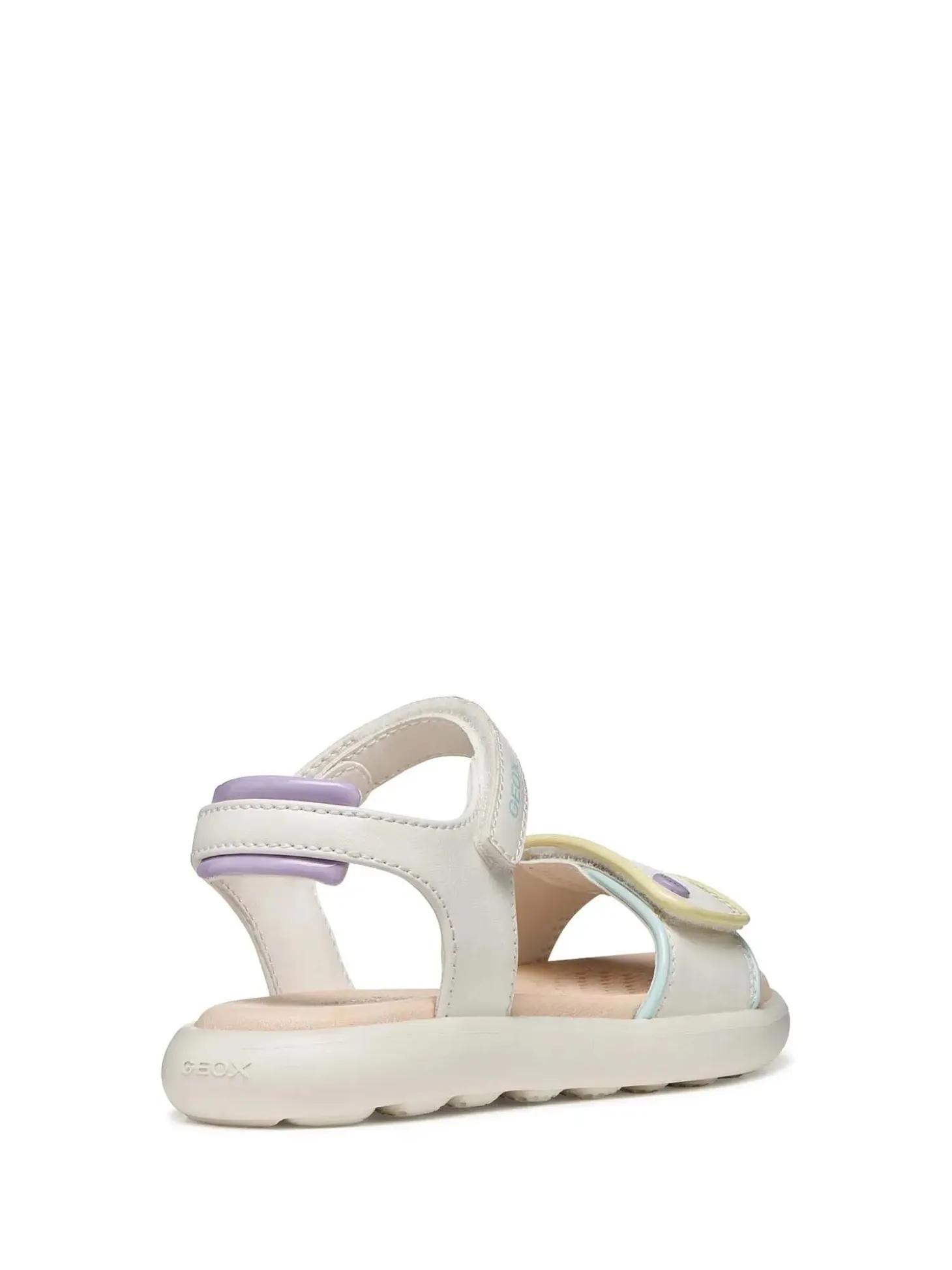 SANDALO RAGAZZA - GEOX BIANCO-MULTI - J65MSC 05402