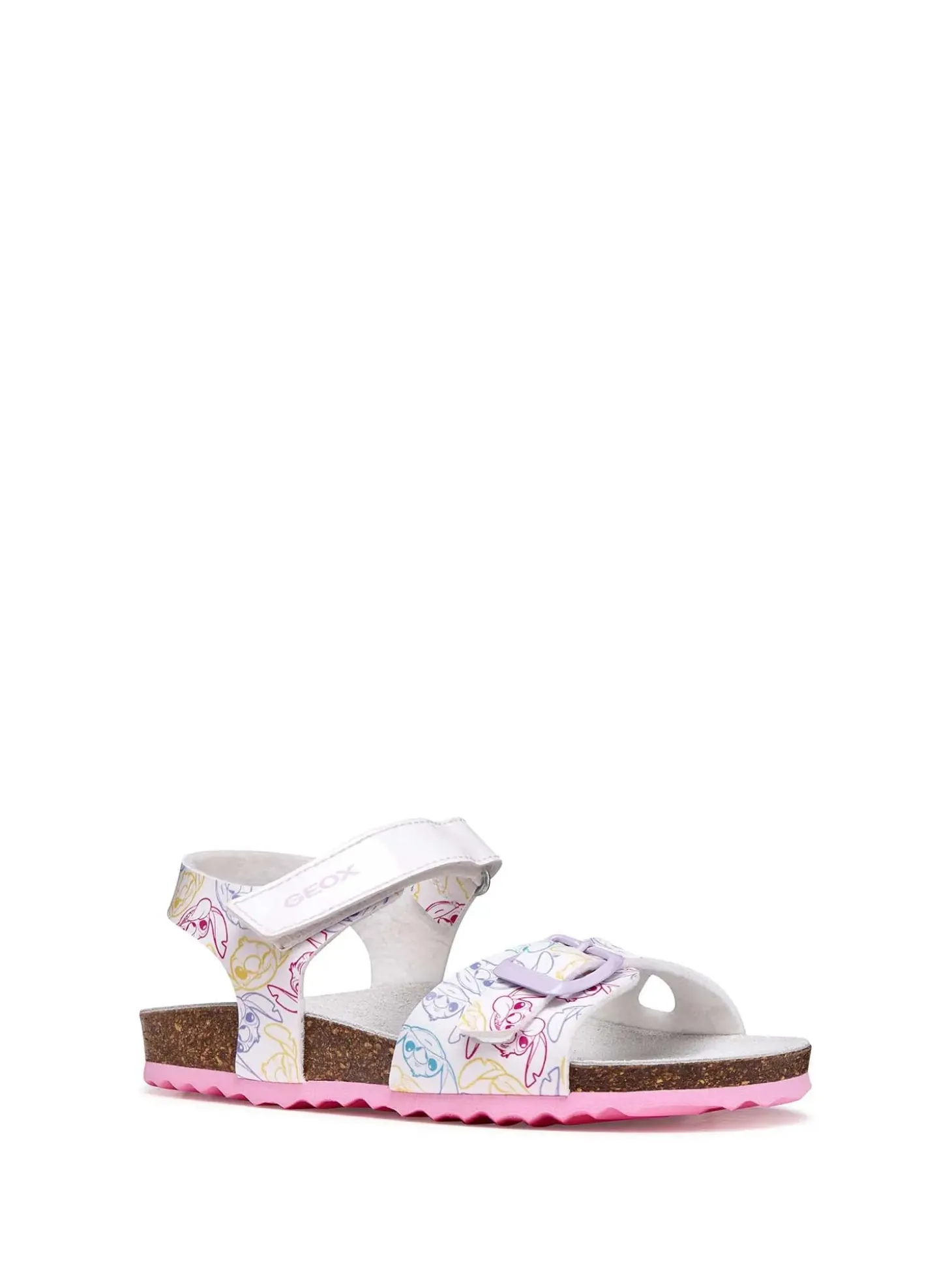 SANDALO RAGAZZA - GEOX BIANCO-ROSA - J158MC 000FC