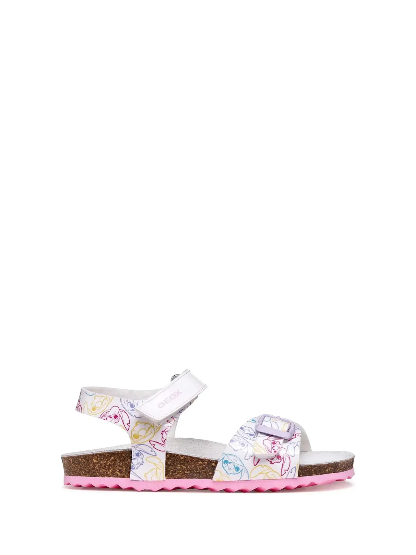 SANDALO RAGAZZA - GEOX BIANCO-ROSA - J158MC 000FC