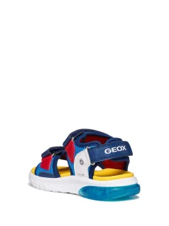 SANDALO RAGAZZO - GEOX BLU-ROSSO - J65MXC 01454