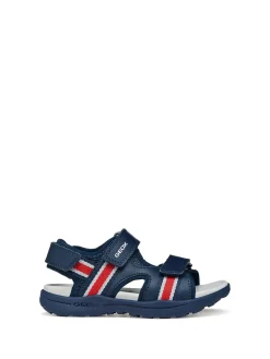 SANDALO RAGAZZO - GEOX NAVY-ROSSO - J555XB 01454