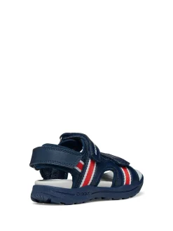 SANDALO RAGAZZO - GEOX NAVY-ROSSO - J555XB 01454
