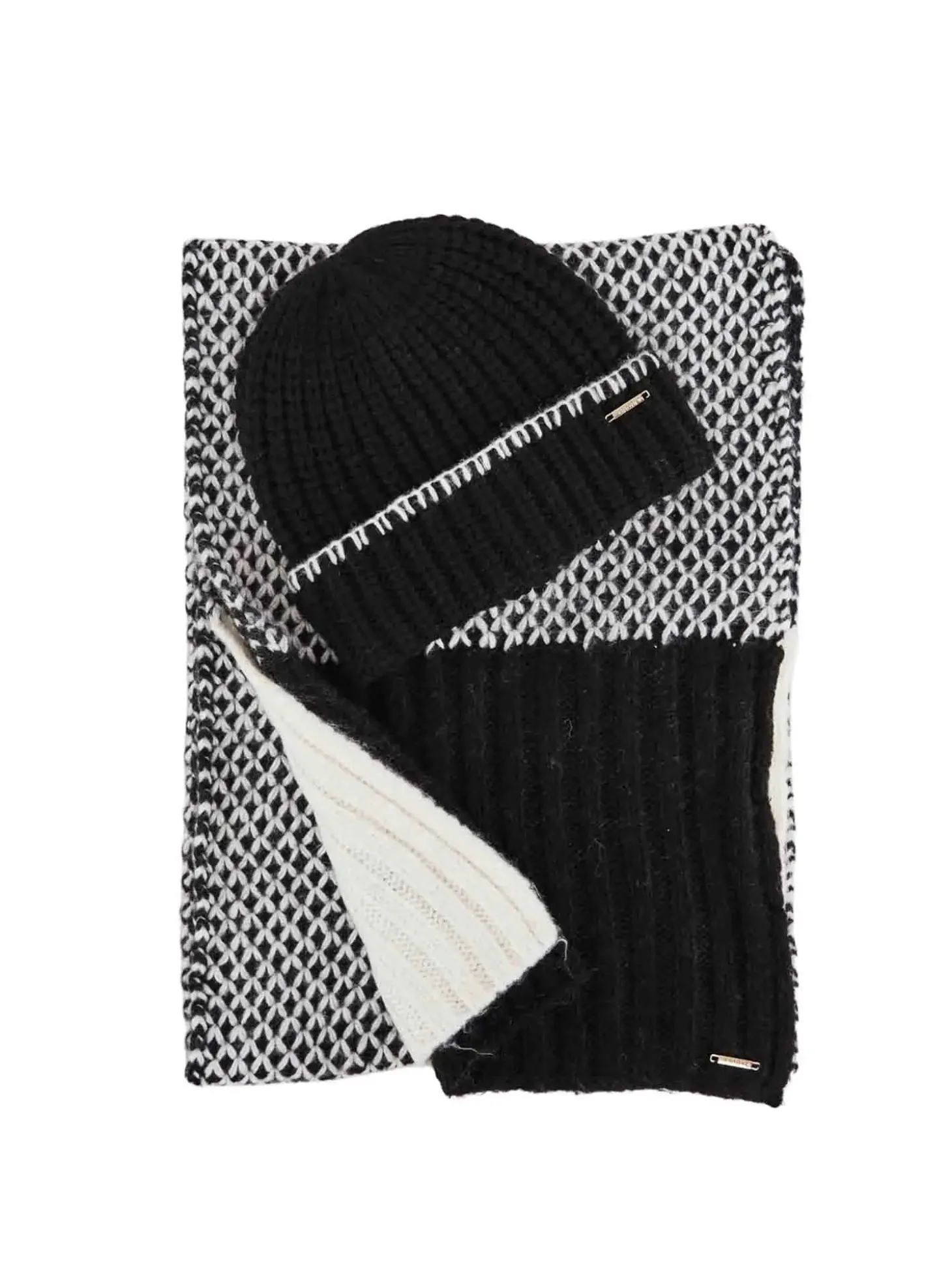 SCIARPA + CAPPELLO DONNA - GAUDI NERO - V6AI-13179