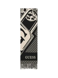 SCIARPA DONNA - GUESS NERO - AW5662 POL03
