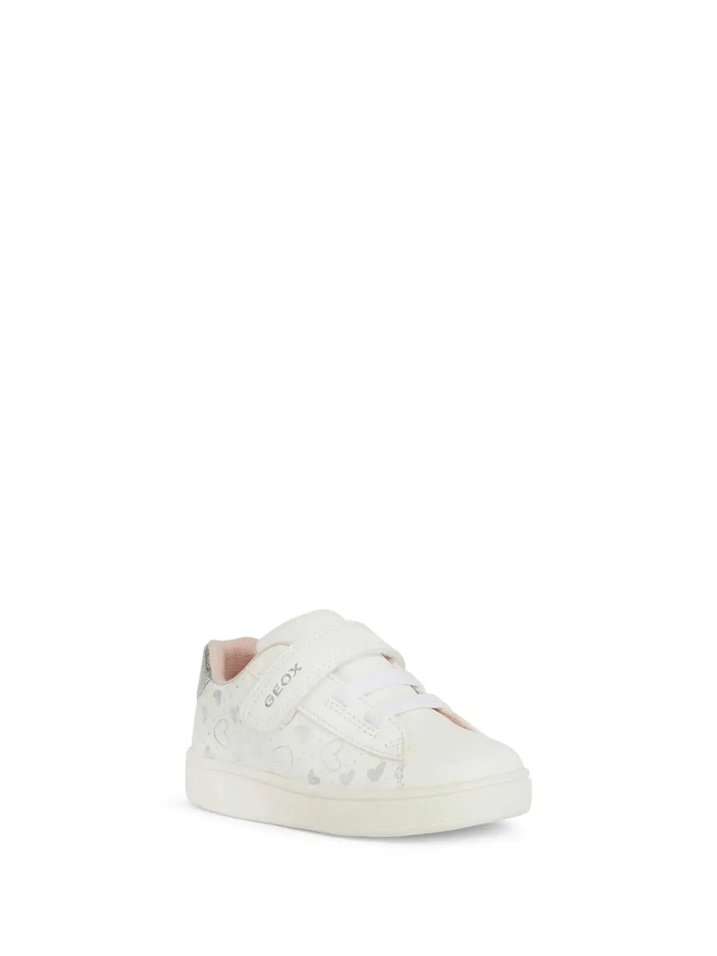 SNEAKERS BAMBINA - GEOX BIANCO-ARGENTO - B455MA 0BCKC