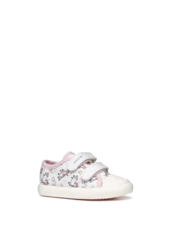 SNEAKERS BAMBINA - GEOX BIANCO-ROSA - B451MB 000AN
