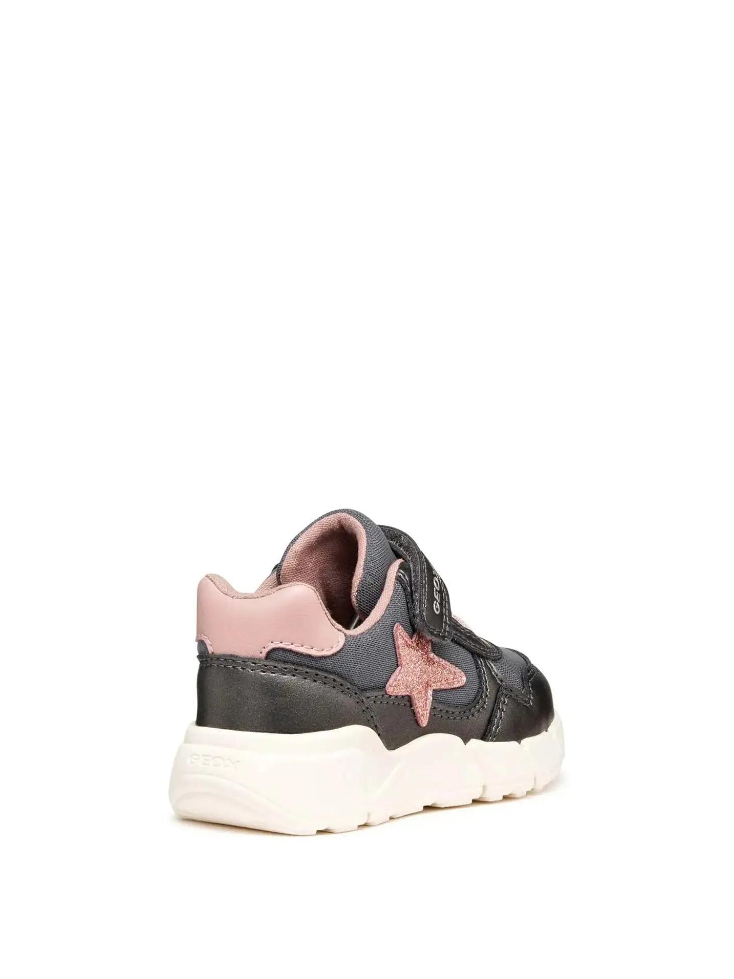 SNEAKERS BAMBINA - GEOX GRIGIO-ROSA - B566NB 0AJAS