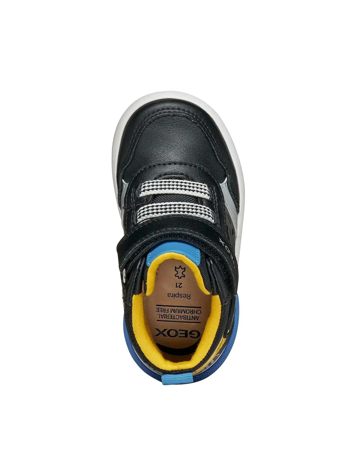 SNEAKERS BAMBINO - GEOX NERO-GIALLO - B661NA 05402