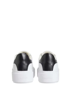 SNEAKERS DONNA - CALVIN KLEIN BIANCO-NERO - YW0YW01928