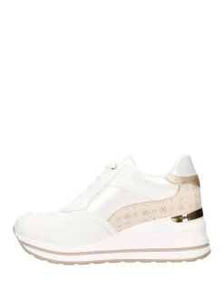 SNEAKERS DONNA - CINZIA SOFT BIANCO-ORO - CN2033