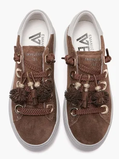 SNEAKERS DONNA - EMANUELLE VEE MARRONE - 462P-100-12-P011