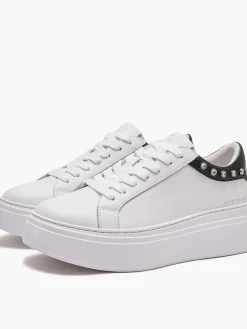 SNEAKERS DONNA - EMANUELLE VEE BIANCO-NERO - 462P-100-10-P003