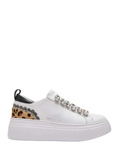 SNEAKERS DONNA - EMANUELLE VEE BIANCO-NERO - 462P-100-13-P003