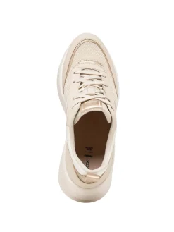 SNEAKERS DONNA - GEOX BEIGE-ORO - D651FB 09BBN