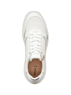 SNEAKERS DONNA - GEOX BIANCO-ARGENTO - D56YNE 0BCBN
