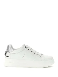 SNEAKERS DONNA - GUESS BIANCO-ARGENTO - FLPWES ELE12