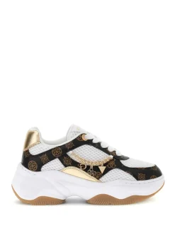 SNEAKERS DONNA - GUESS BIANCO-MARRONE - FLPHAR FAL12