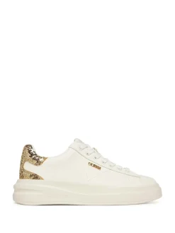 SNEAKERS DONNA - GUESS BIANCO-ORO - FLFE10 ELE12