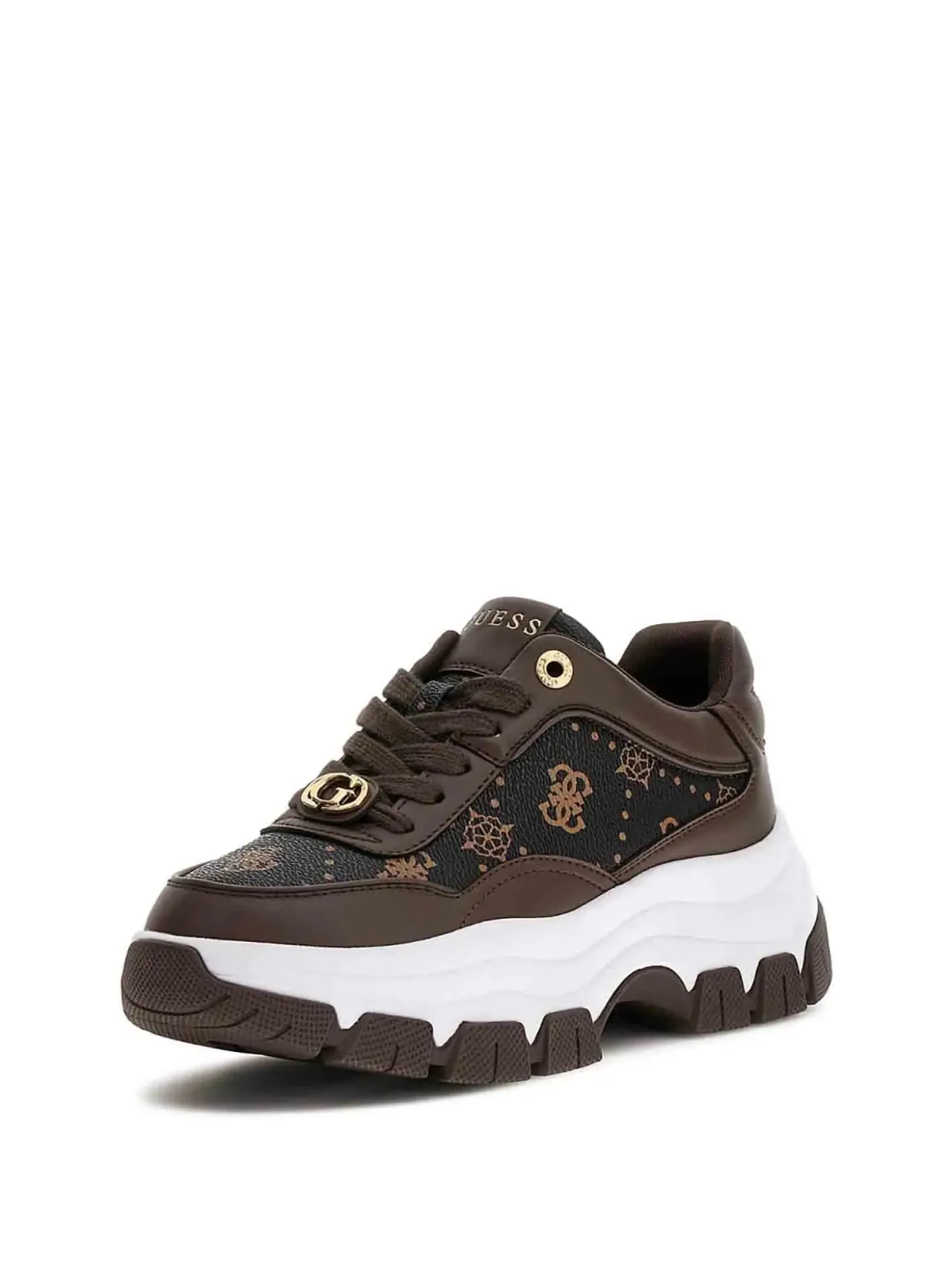 SNEAKERS DONNA - GUESS MARRONE - FLFBRT PEL12