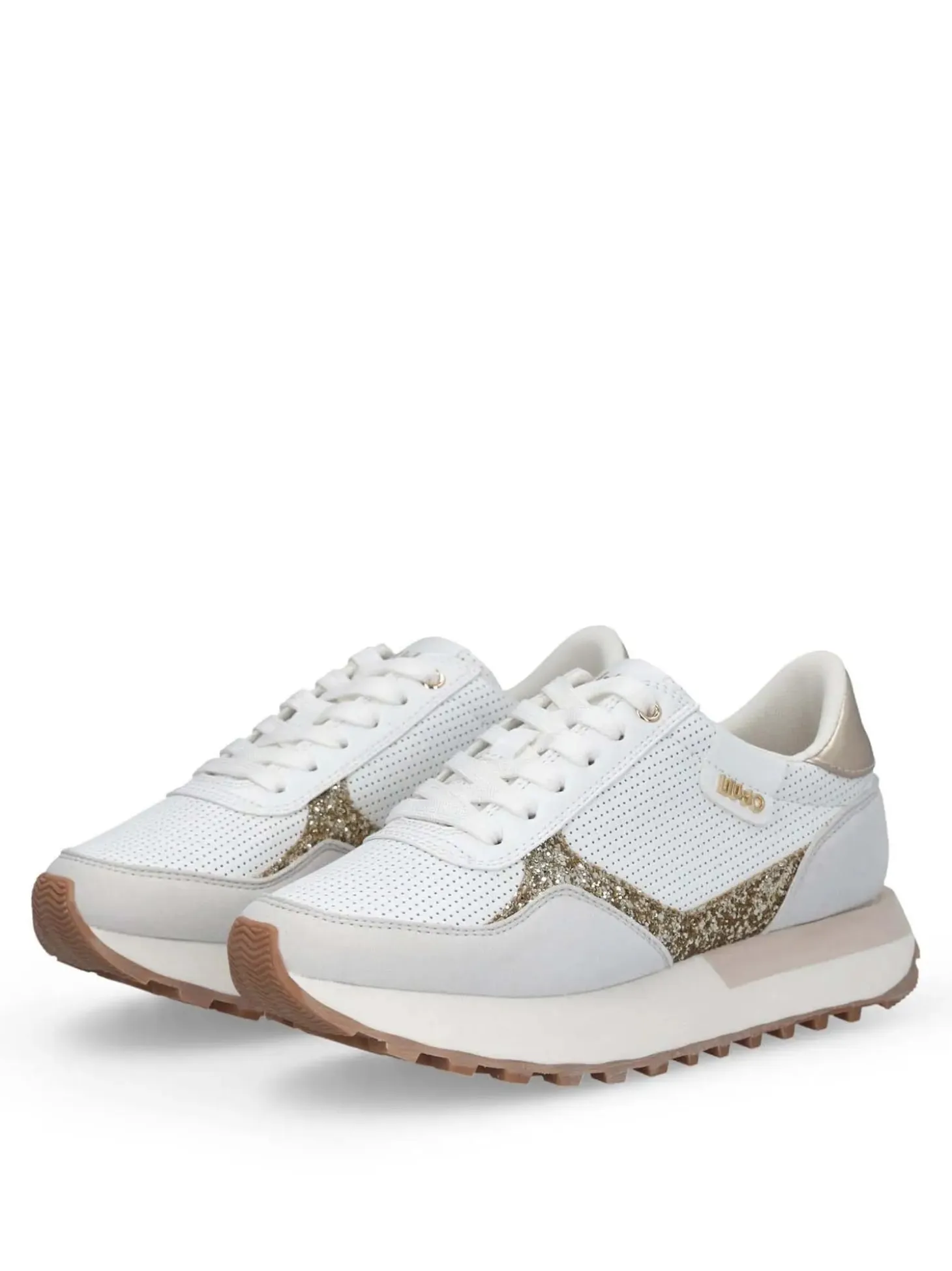 SNEAKERS DONNA - LIU-JO BIANCO-ORO - BA6065TX524