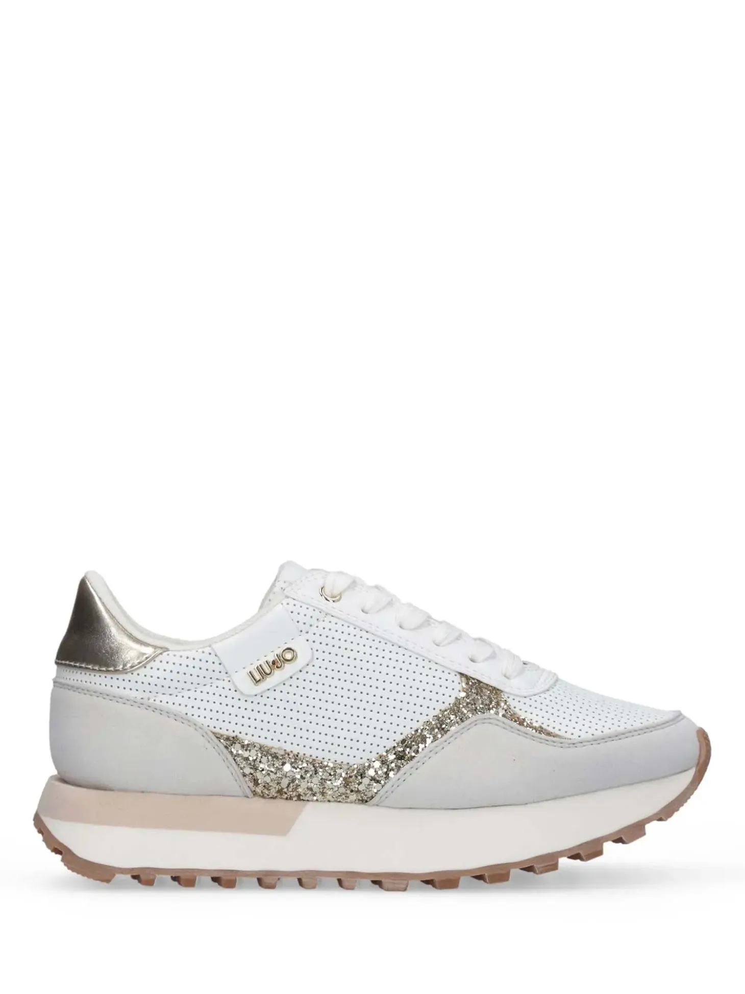 SNEAKERS DONNA - LIU-JO BIANCO-ORO - BA6065TX524
