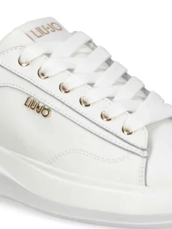 SNEAKERS DONNA - LIU-JO BIANCO-ORO - BA6069PX026