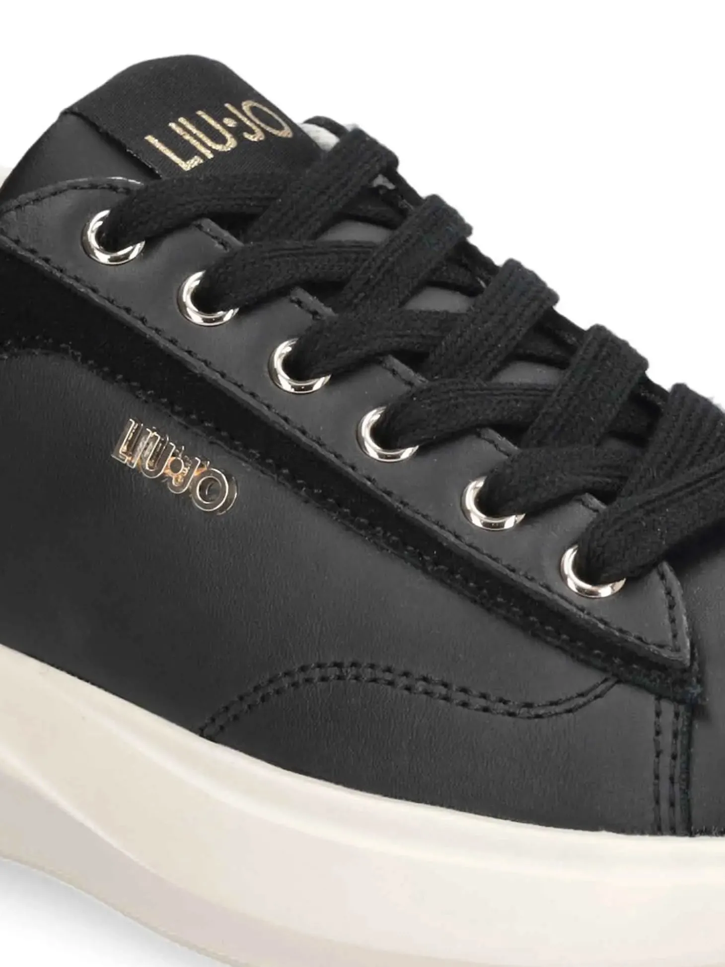 SNEAKERS DONNA - LIU-JO NERO-ORO - BA6069P0304