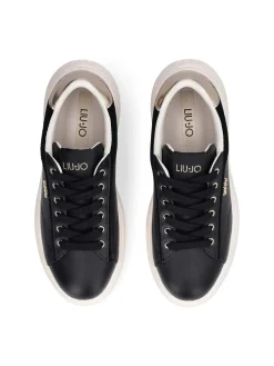SNEAKERS DONNA - LIU-JO NERO-ORO - BA6069P0304