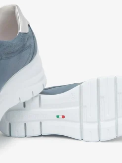 SNEAKERS DONNA - NERO GIARDINI BLU - E615220D