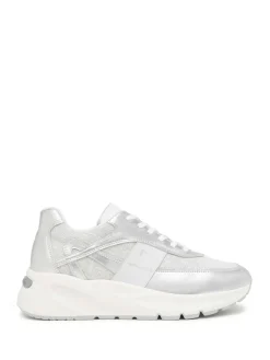 SNEAKERS DONNA - NERO GIARDINI ARGENTO - E615183D