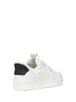 SNEAKERS RAGAZZA - GEOX BIANCO-NERO - J65NRA 05415