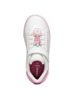 SNEAKERS RAGAZZA - GEOX BIANCO-ROSA - J65LRF 000BC
