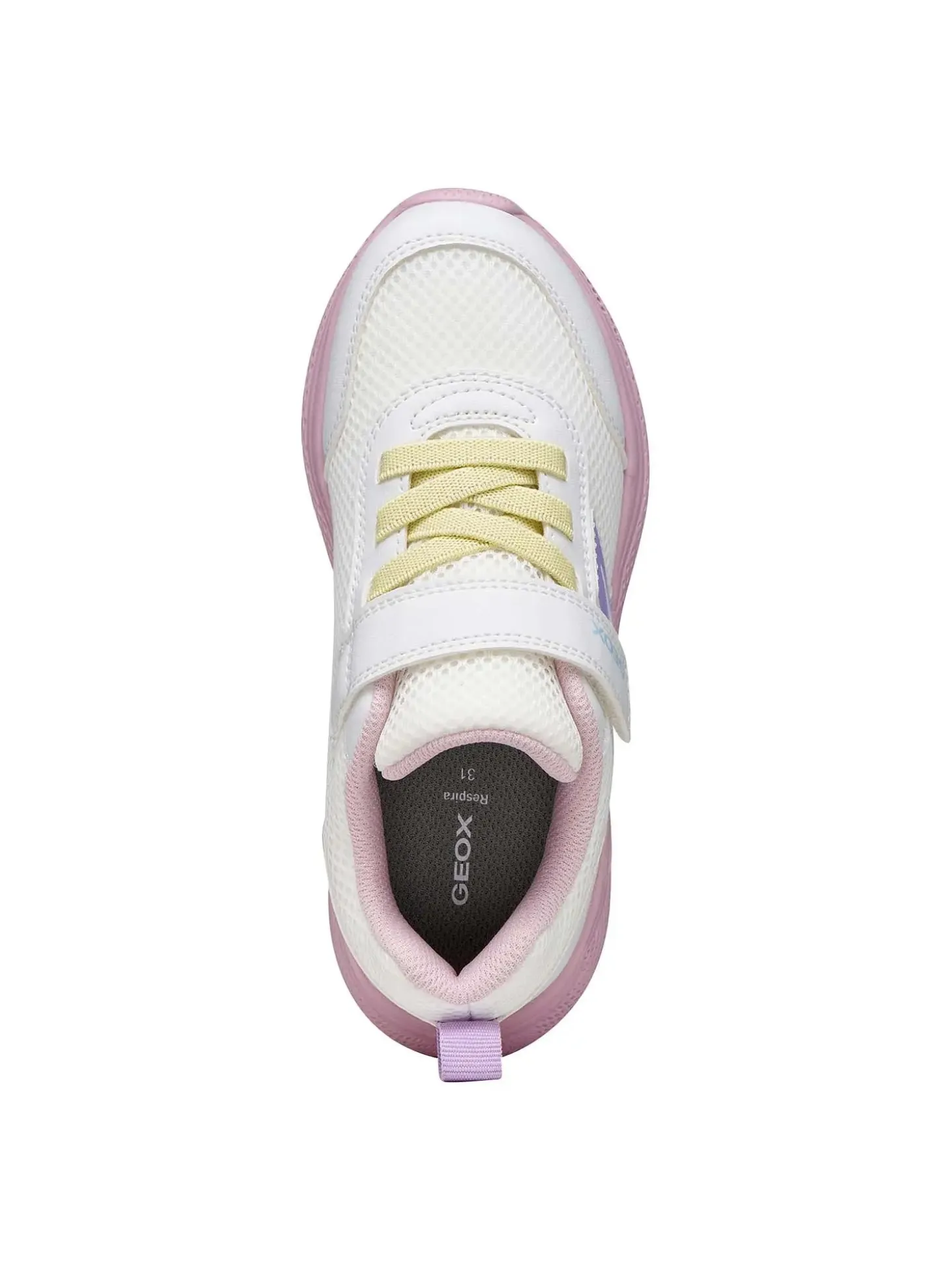 SNEAKERS RAGAZZA - GEOX BIANCO-ROSA - J36FWB 01454