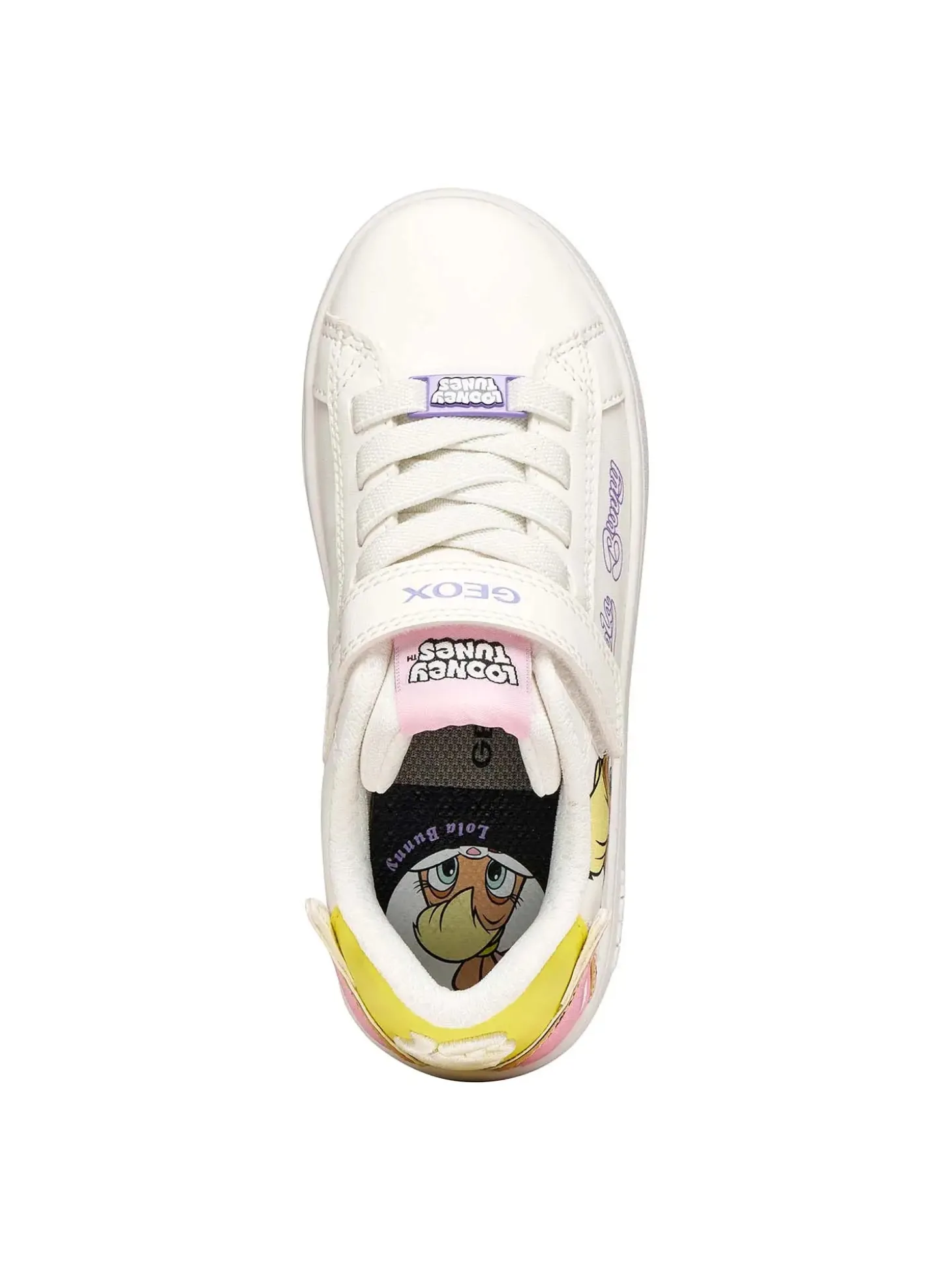 SNEAKERS RAGAZZA - GEOX BIANCO-GIALLO - J65LRH 05411