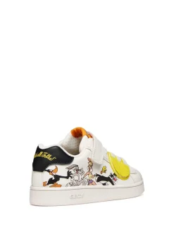 SNEAKERS RAGAZZA - GEOX BIANCO-NERO - J65LSE 054FU