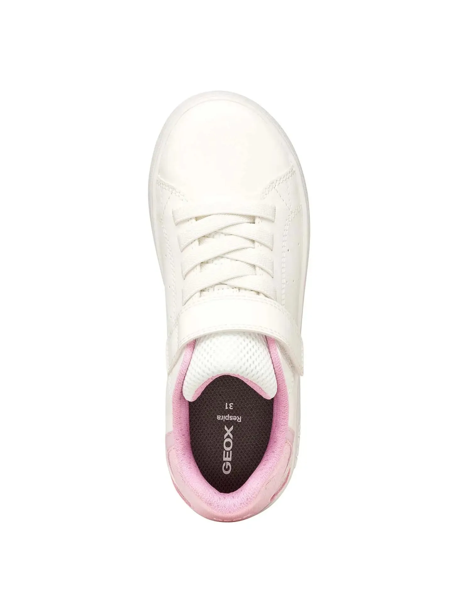SNEAKERS RAGAZZA - GEOX BIANCO-ROSA - J36LRA 054BJ
