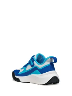 SNEAKERS RAGAZZO - GEOX BIANCO-AZZURO - J65P7F 01454