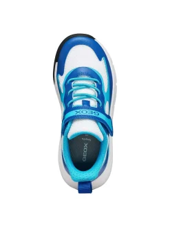 SNEAKERS RAGAZZO - GEOX BIANCO-AZZURO - J65P7F 01454