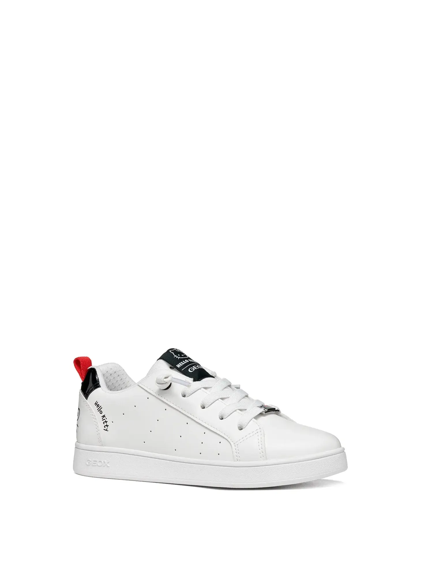 SNEAKERS RAGAZZO - GEOX BIANCO-NERO - J66LRD 05402