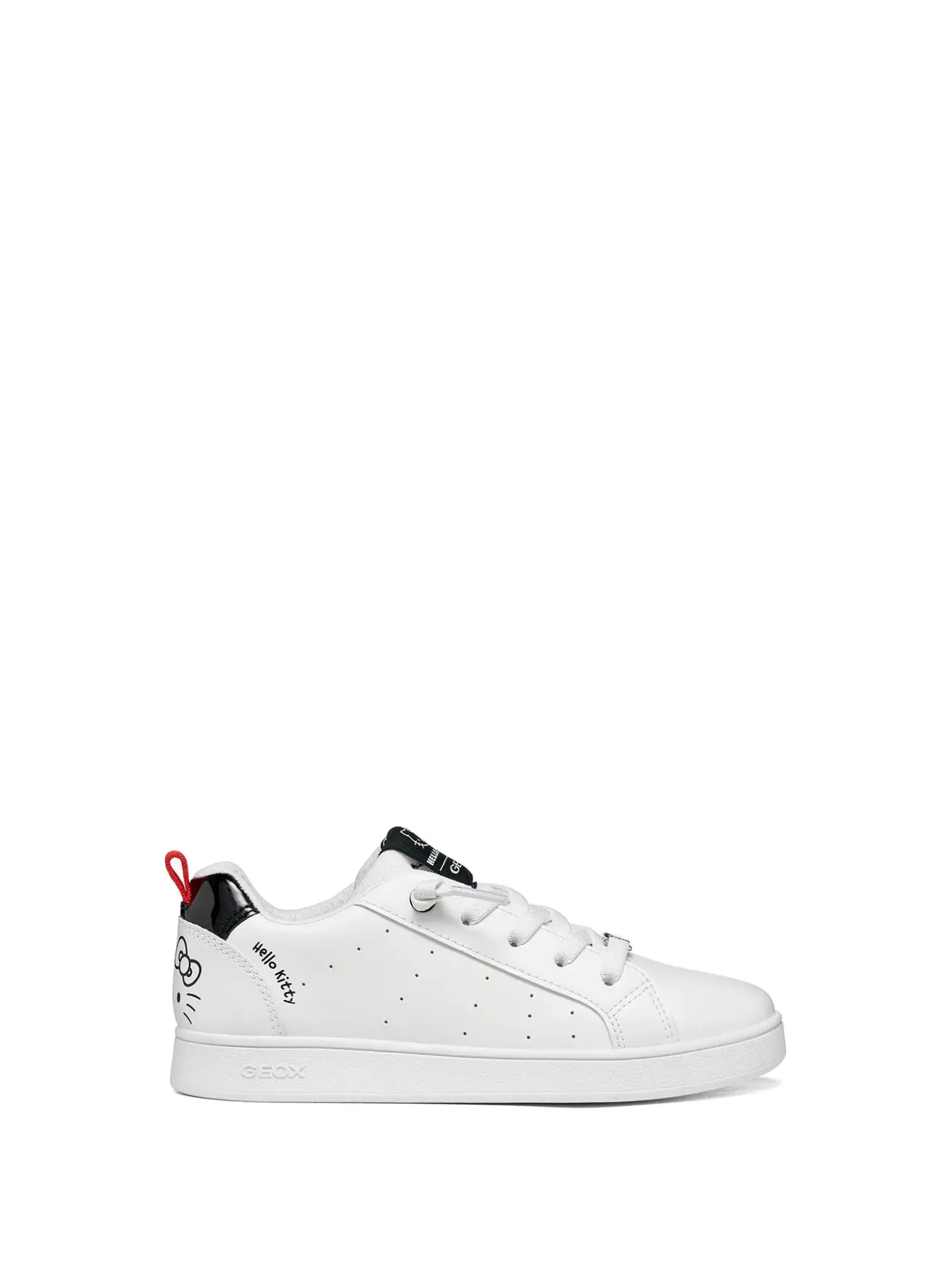 SNEAKERS RAGAZZO - GEOX BIANCO-NERO - J66LRD 05402