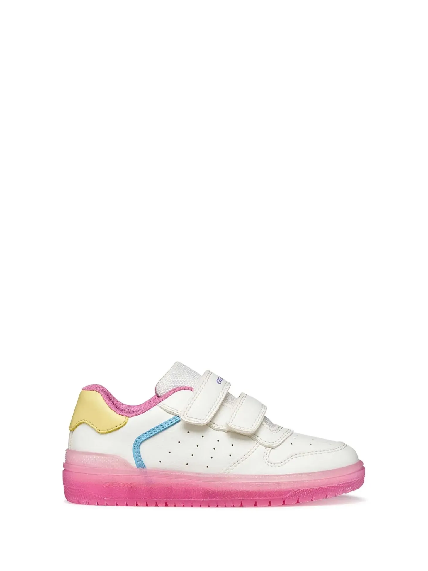 SNEAKERS RAGAZZO - GEOX BIANCO-ROSA - J45HXB 0003W
